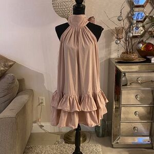 Arkitect Elegant Pink Halter Dress by Arkitect size M